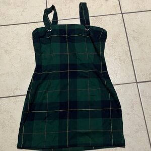 Plaid Green Dress
